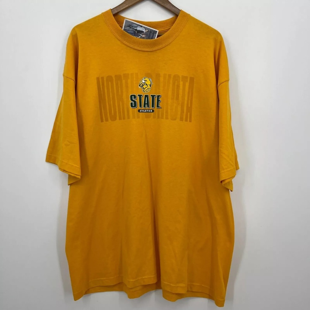 JanSport North Dakota State Athletics T-Shirt Mens XXL Gold NDSU Bison Tee NWT